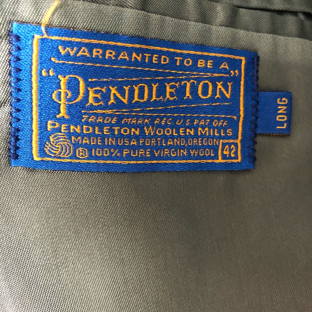 Pendleton Wool Tweed Sports Jacket W/ Patch Elbows - image 4